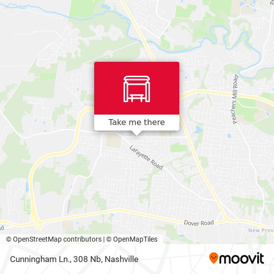 Mapa de Cunningham Ln., 308 Nb