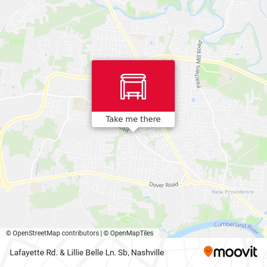 Mapa de Lafayette Rd. & Lillie Belle Ln. Sb