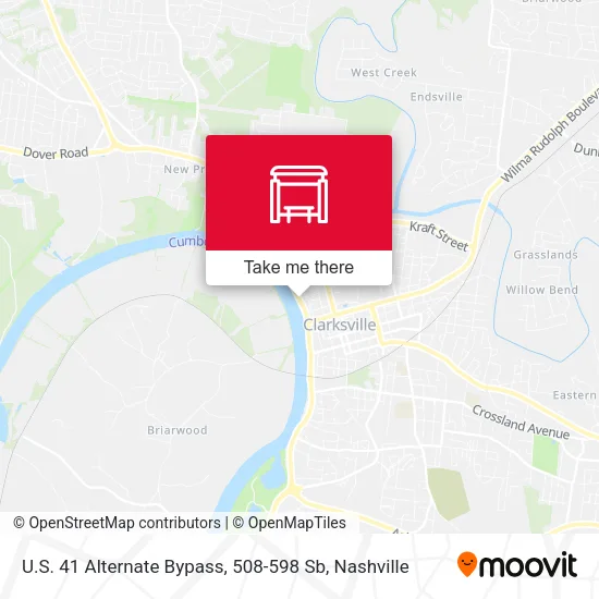 Mapa de U.S. 41 Alternate Bypass, 508-598 Sb