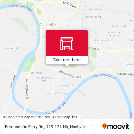 Mapa de Edmondson Ferry Rd., 119-121 Nb