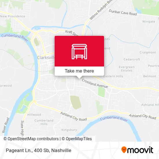 Pageant Ln., 400 Sb map