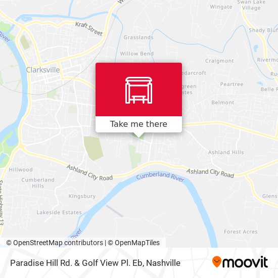 Paradise Hill Rd. & Golf View Pl. Eb map