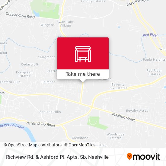 Richview Rd. & Ashford Pl. Apts. Sb map
