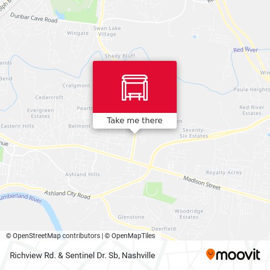 Richview Rd. & Sentinel Dr. Sb map