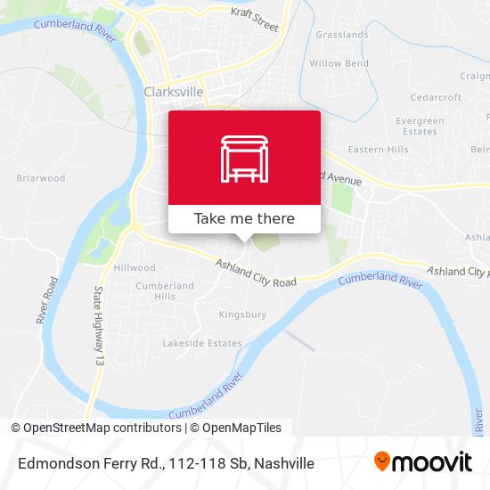 Mapa de Edmondson Ferry Rd., 112-118 Sb