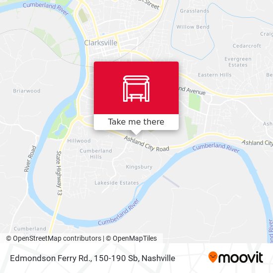 Edmondson Ferry Rd., 150-190 Sb map
