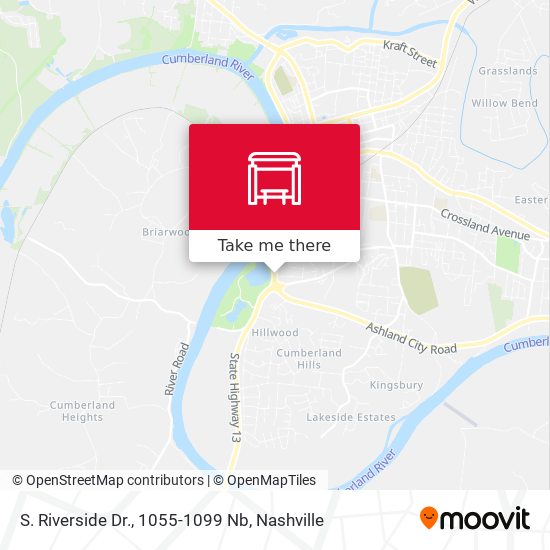 S. Riverside Dr., 1055-1099 Nb map