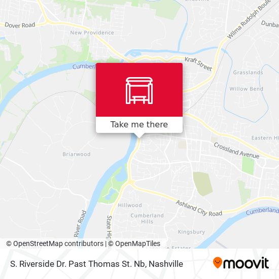 S. Riverside Dr. Past Thomas St. Nb map