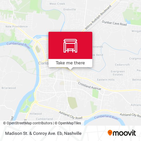 Madison St. & Conroy Ave. Eb map
