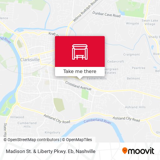 Madison St. & Liberty Pkwy. Eb map