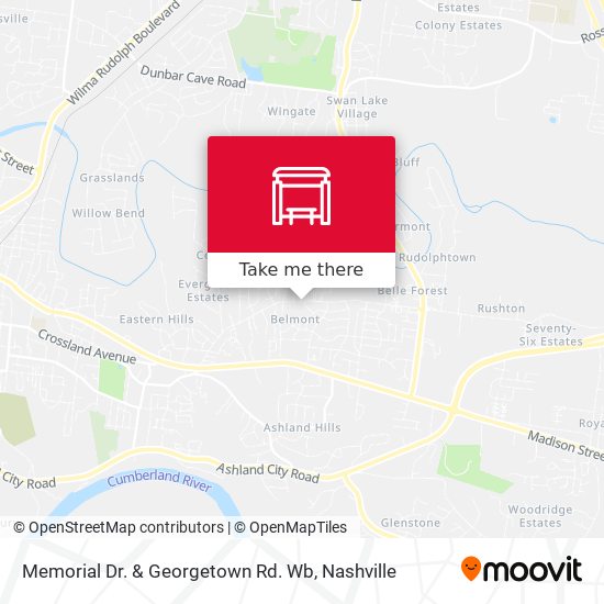 Mapa de Memorial Dr. & Georgetown Rd. Wb