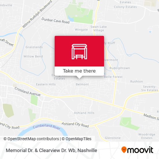 Memorial Dr. & Clearview Dr. Wb map