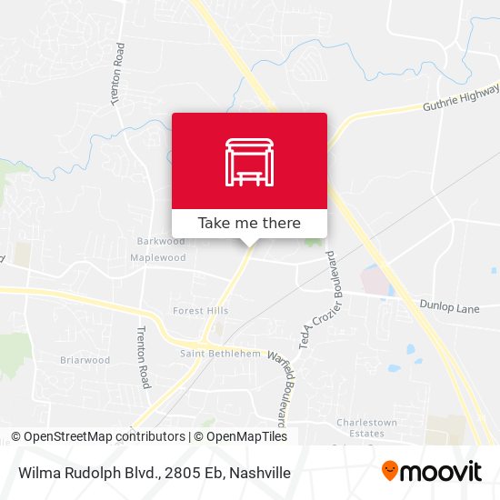 Wilma Rudolph Blvd., 2805 Eb map