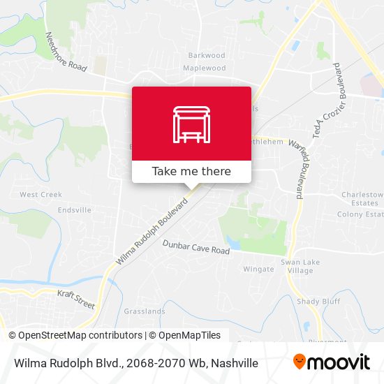 Mapa de Wilma Rudolph Blvd., 2068-2070 Wb