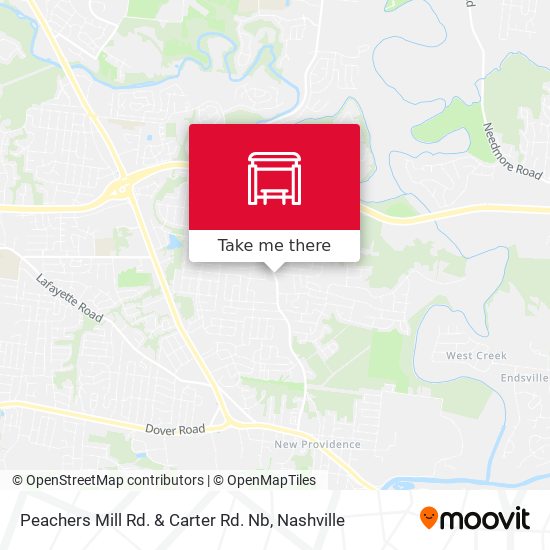 Mapa de Peachers Mill Rd. & Carter Rd. Nb