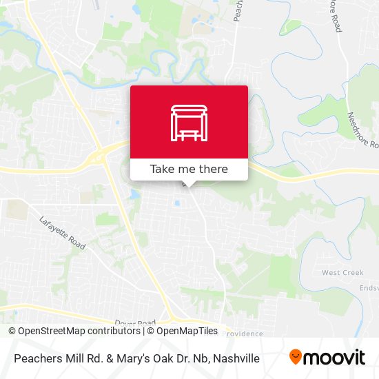Peachers Mill Rd. & Mary's Oak Dr. Nb map