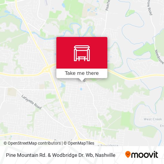 Mapa de Pine Mountain Rd. & Wodbridge Dr. Wb