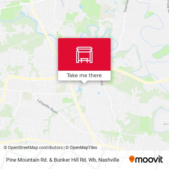 Mapa de Pine Mountain Rd. & Bunker Hill Rd. Wb