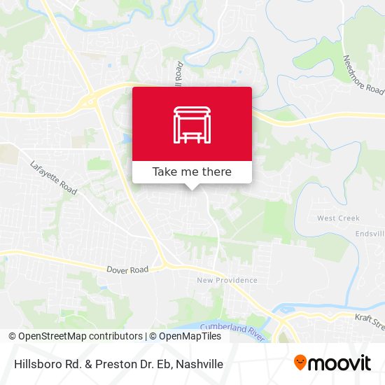 Hillsboro Rd. & Preston Dr. Eb map