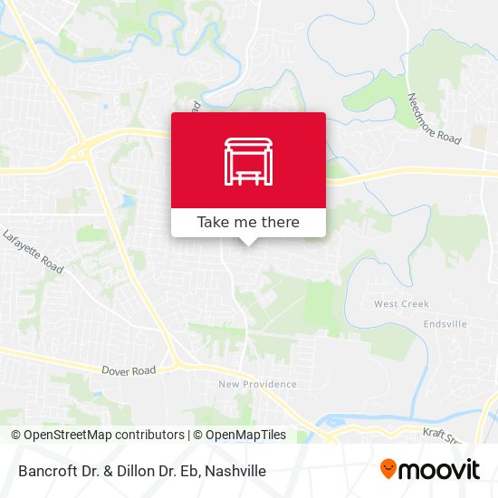 Mapa de Bancroft Dr. & Dillon Dr. Eb