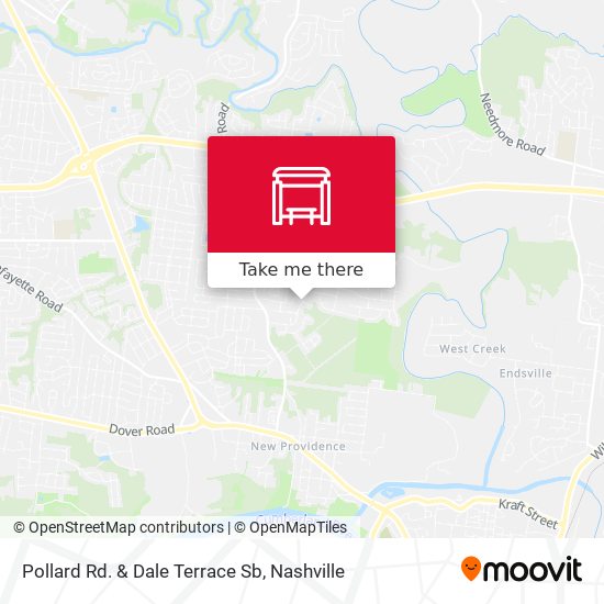 Pollard Rd. & Dale Terrace Sb map