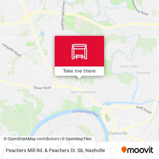 Peachers Mill Rd. & Peachers Dr. Sb map