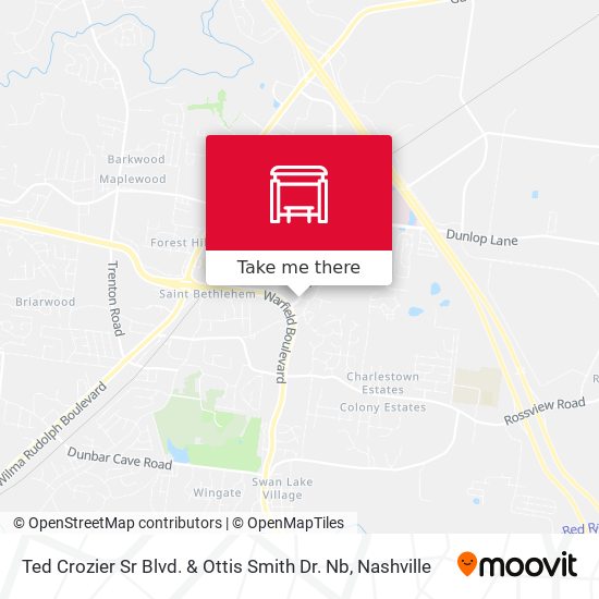 Mapa de Ted Crozier Sr Blvd. & Ottis Smith Dr. Nb