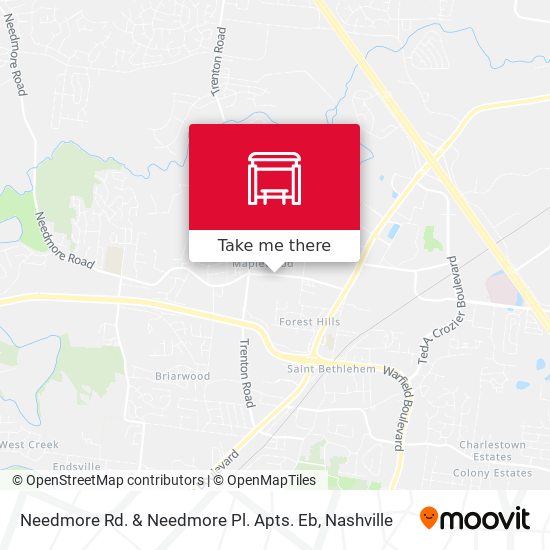 Needmore Rd. & Needmore Pl. Apts. Eb map