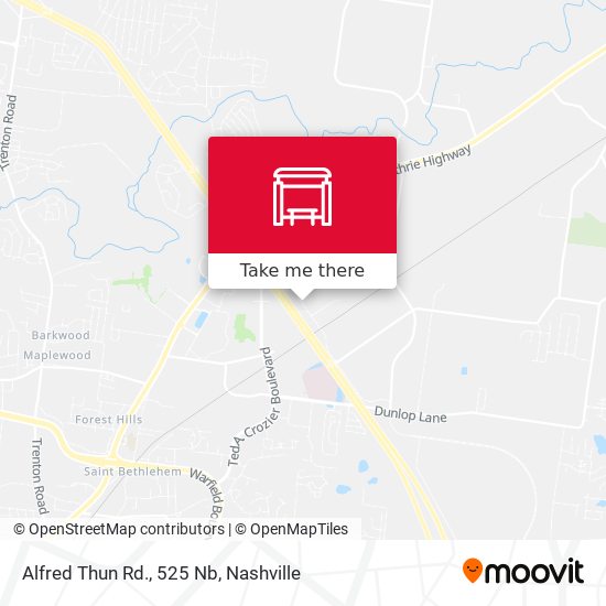 Alfred Thun Rd., 525 Nb map