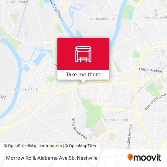 Morrow Rd & Alabama Ave Sb map