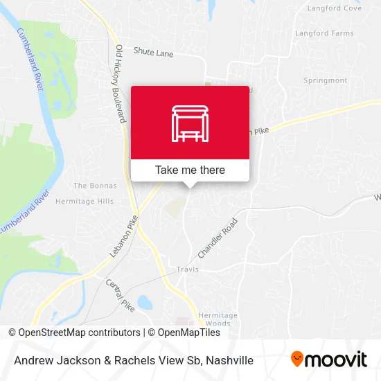 Mapa de Andrew Jackson & Rachels View Sb