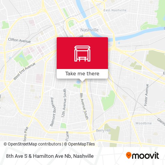 8th Ave S & Hamilton Ave Nb map