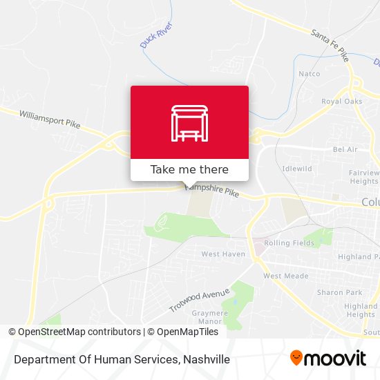 Department Of Human Services map