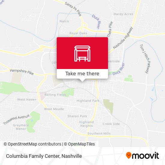 Columbia Family Center map