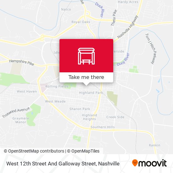 West 12th Street And Galloway Street map