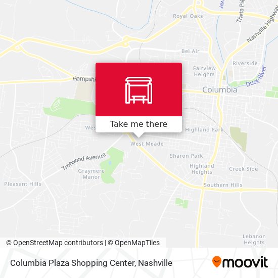 Columbia Plaza Shopping Center map