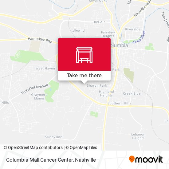 Columbia Mall,Cancer Center map