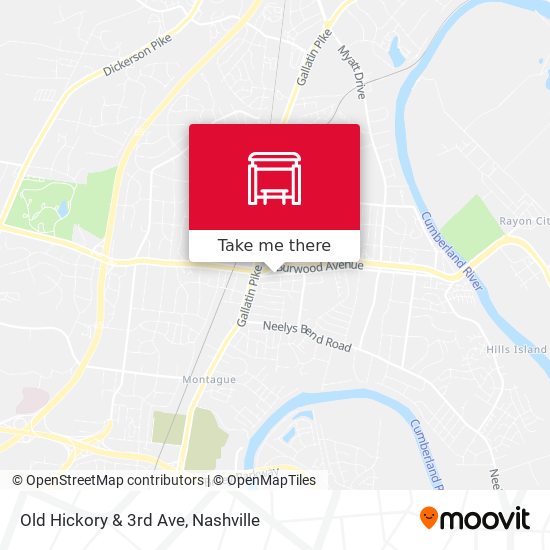 Old Hickory & 3rd Ave map