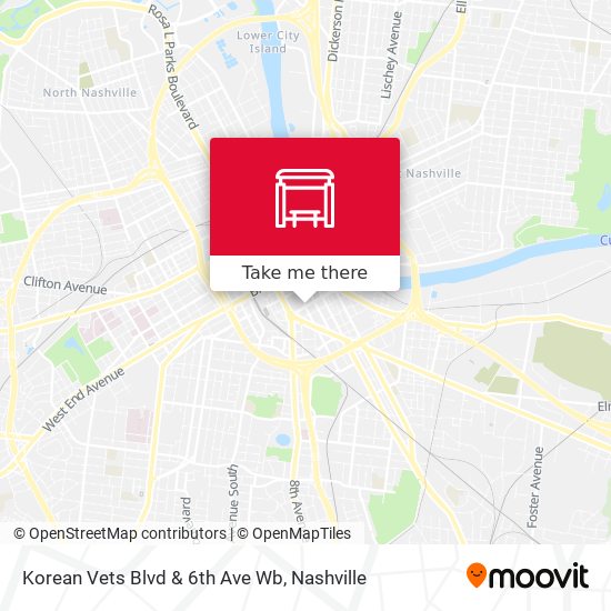 Korean Vets Blvd & 6th Ave Wb map