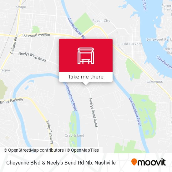 Cheyenne Blvd & Neely's Bend Rd Nb map