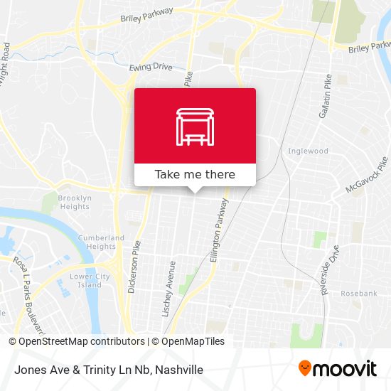 Mapa de Jones Ave & Trinity Ln Nb
