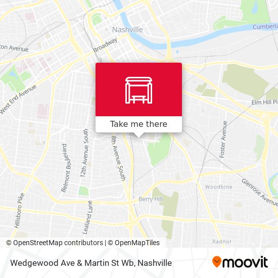Mapa de Wedgewood Ave & Martin St Wb