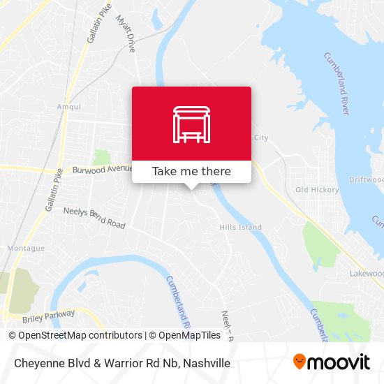 Cheyenne Blvd & Warrior Rd Nb map