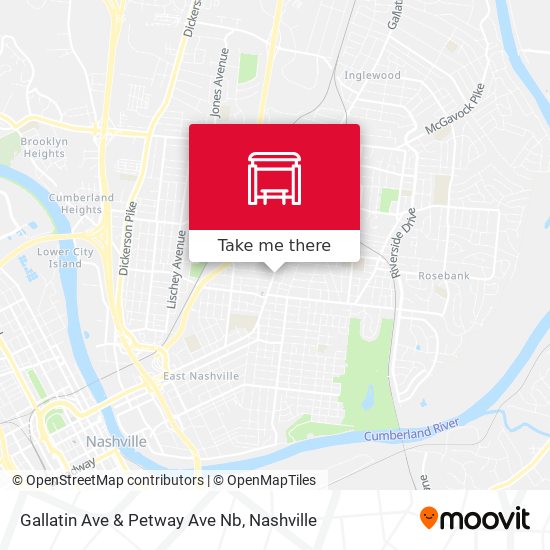 Gallatin Ave & Petway Ave Nb map