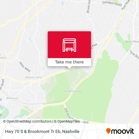 Hwy 70 S & Brookmont Tr Eb map