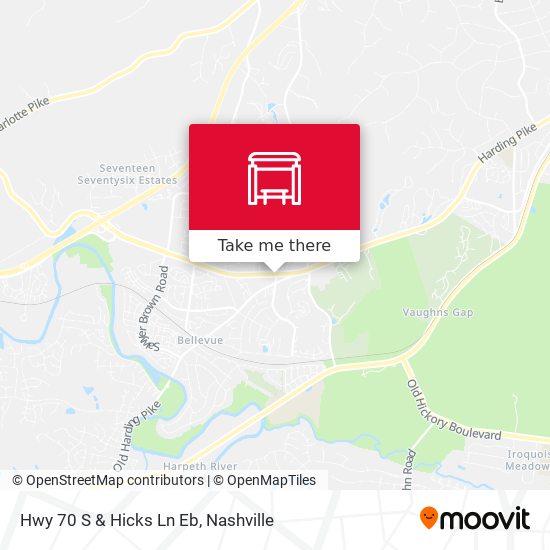 Mapa de Hwy 70 S & Hicks Ln Eb
