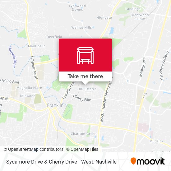 Mapa de Sycamore Drive & Cherry Drive - West