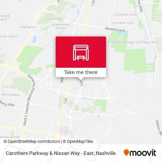 Carothers Parkway & Nissan Way - East map