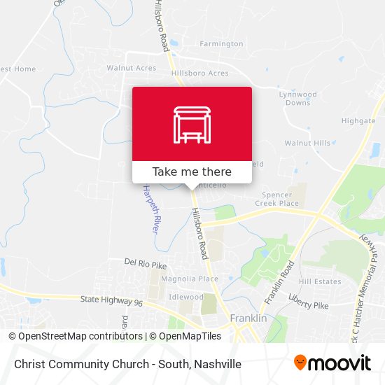 Christ Community Church - South map