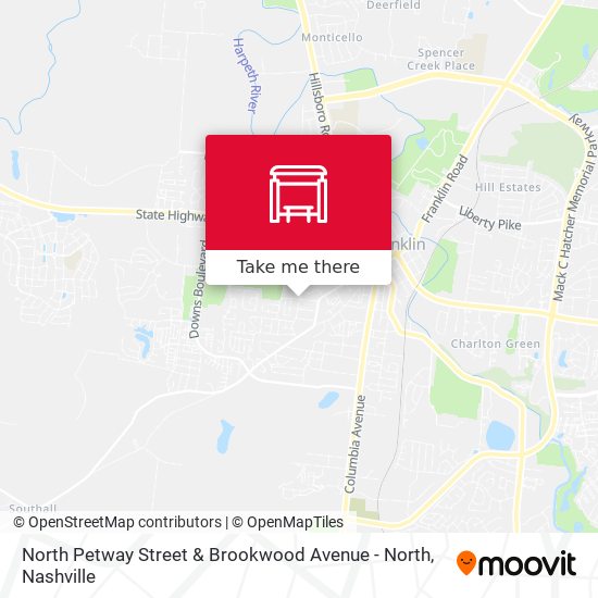 Mapa de North Petway Street & Brookwood Avenue - North